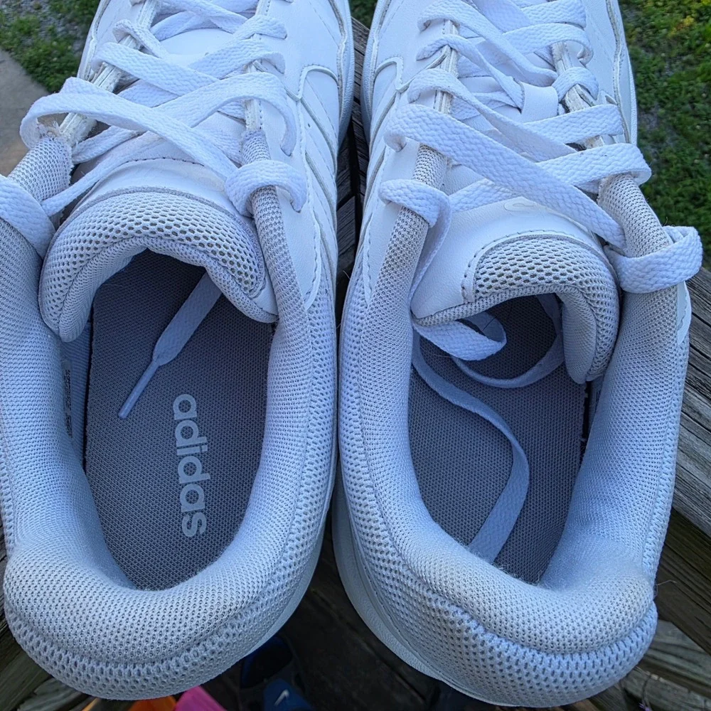 Adidas Hoops 3.0 Low Classic Vintage Mens Shoes Triple White GW3036 Size 11